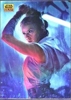 2024 Topps Chrome Galaxy The Duel: Rey [Refractor] #72 card
