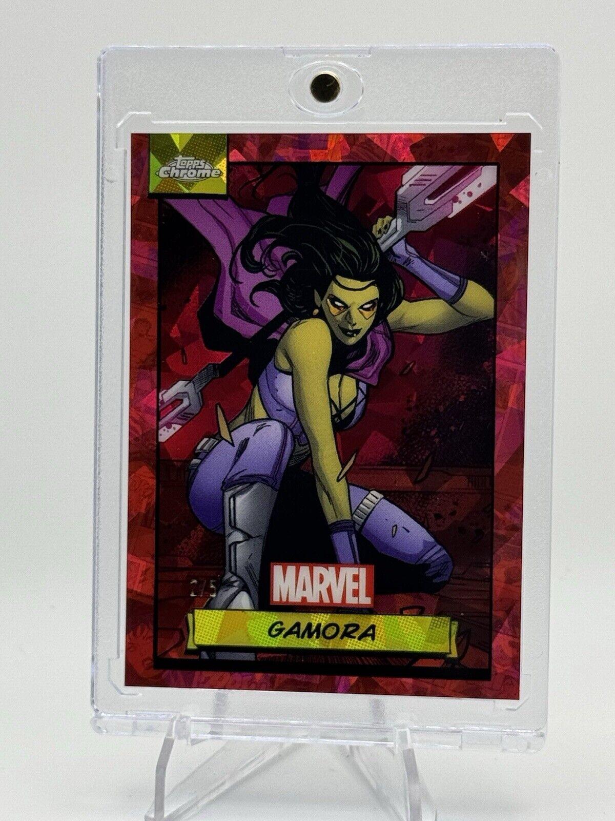 2024 Topps Chrome Gamora [Red Sapphire] #58 card