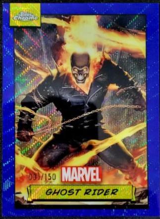 2024 Topps Chrome Ghost Rider [Blue Wave] #90 card