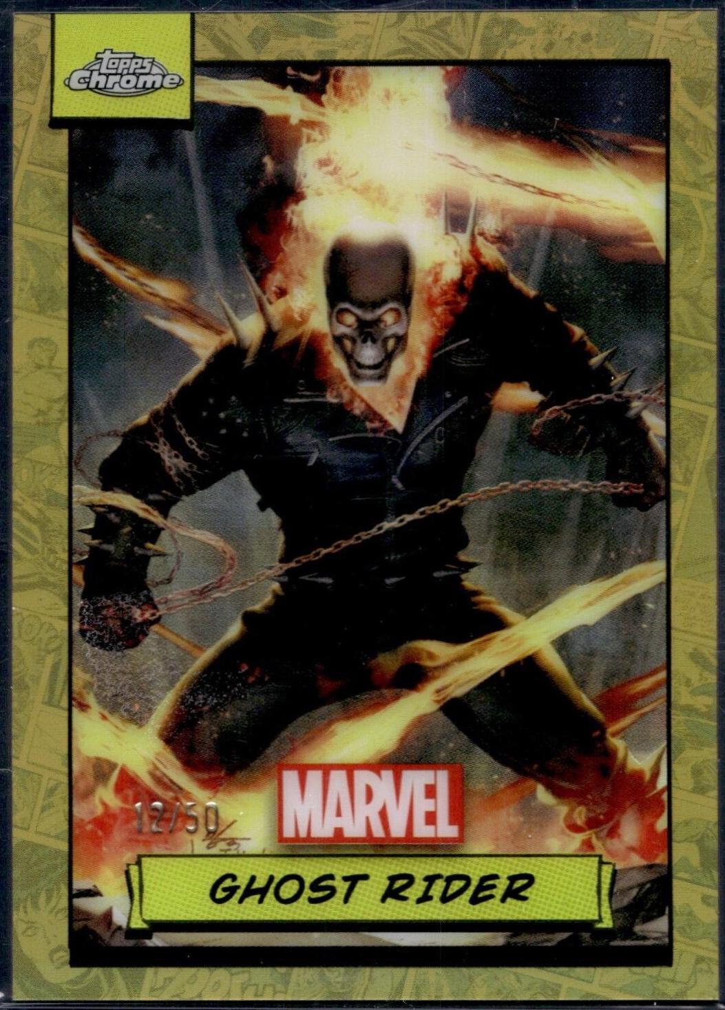 2024 Topps Chrome Ghost Rider [Gold Refractor] #90 card