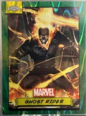 2024 Topps Chrome Ghost Rider [Green Gamma Ray Wave] #90 card