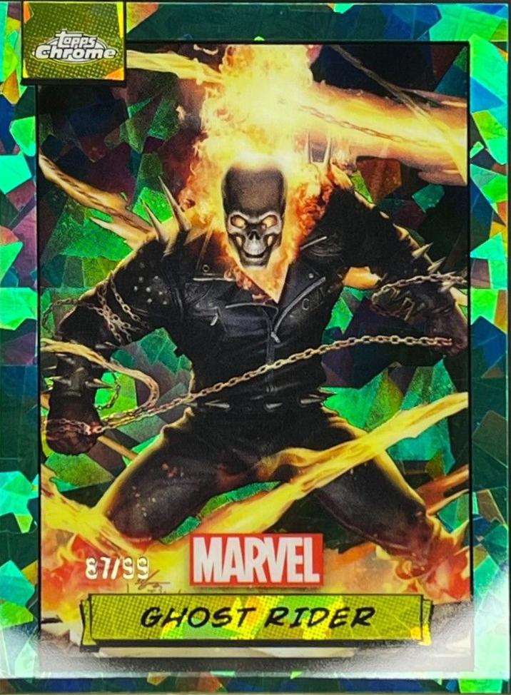 2024 Topps Chrome Ghost Rider [Green Sapphire] #90 card