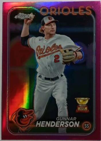 2024 Topps Chrome Gunnar Henderson [Pink Refractor] #36 card