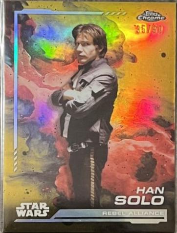 2024 Topps Chrome Han Solo [Gold Refractor] #102 card