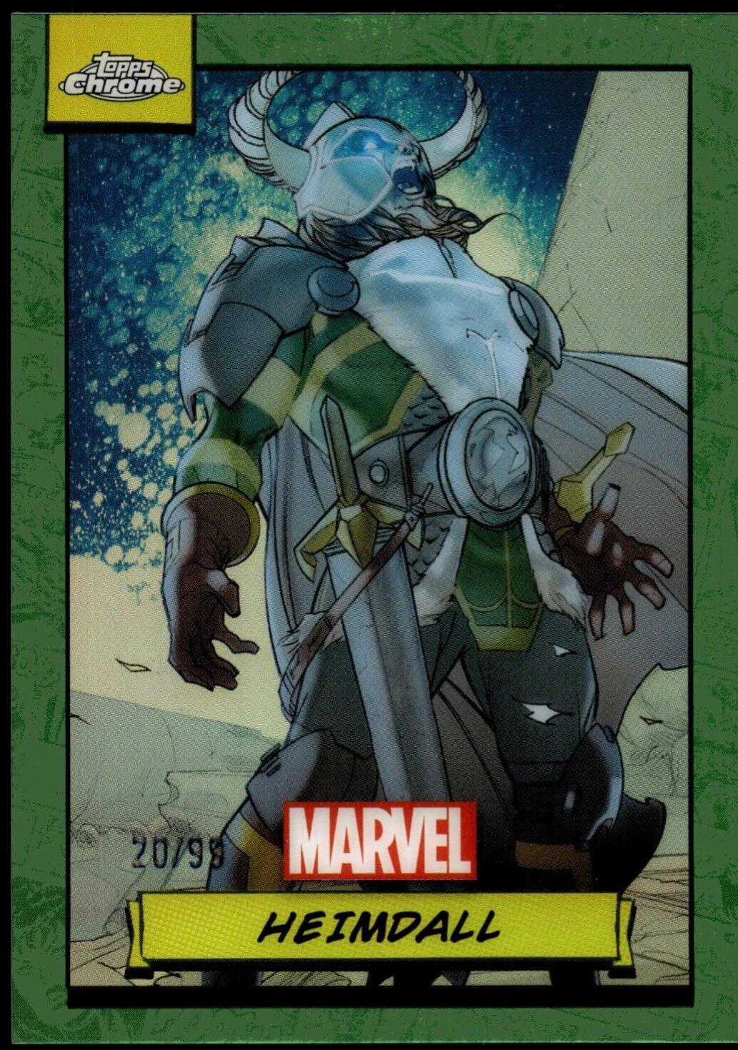 2024 Topps Chrome Heimdall [Green Refractor] #19 card