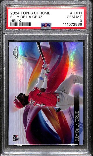 2024 Topps Chrome Helix Elly De La Cruz #HX-11 card