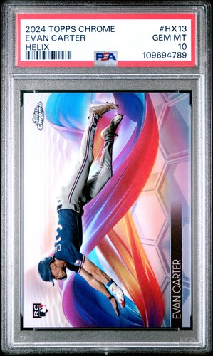 2024 Topps Chrome Helix Evan Carter #HX-13 card