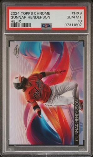 2024 Topps Chrome Helix Gunnar Henderson #HX-9 card