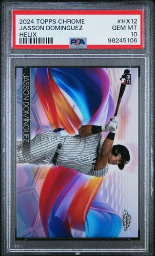 2024 Topps Chrome Helix Jasson Dominguez #HX-12 card