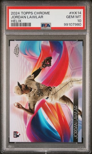 2024 Topps Chrome Helix Jordan Lawlar #HX-14 card