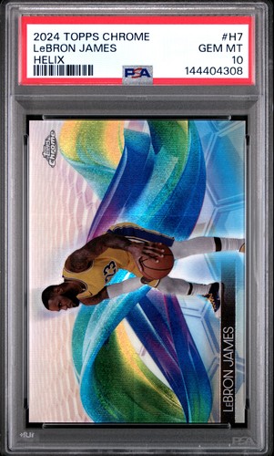 2024 Topps Chrome Helix LeBron James #H-7 card