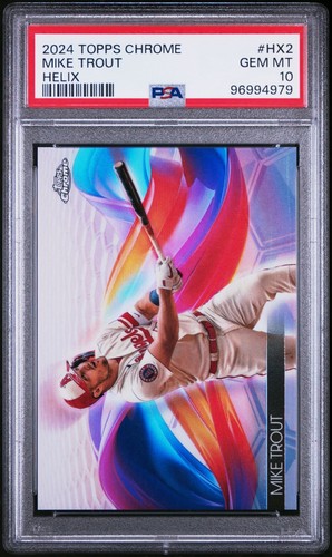 2024 Topps Chrome Helix Mike Trout #HX-2 card