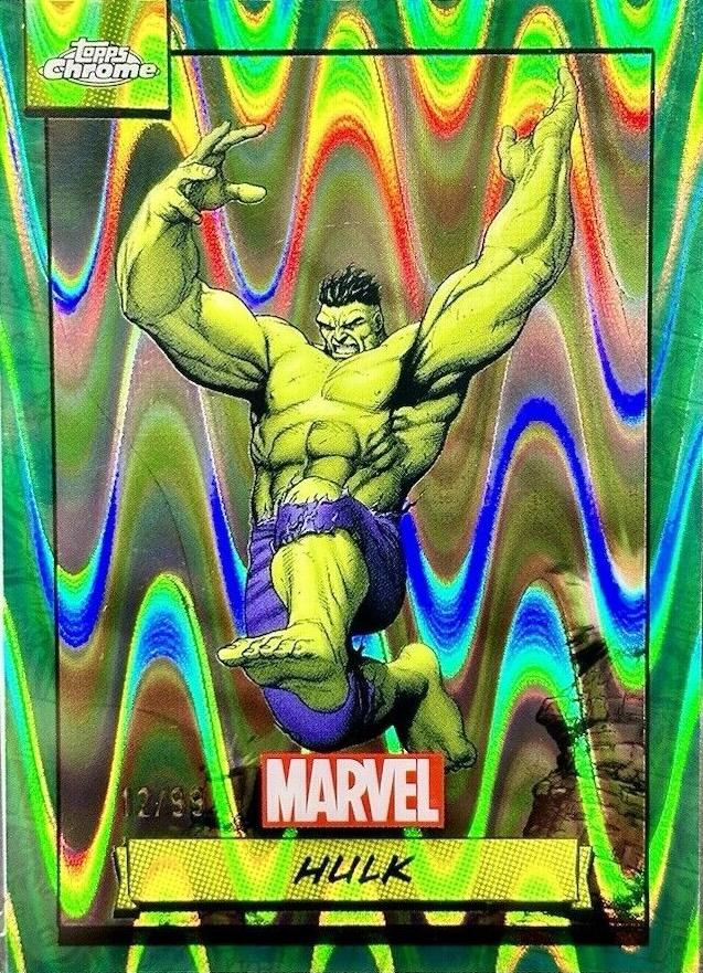 2024 Topps Chrome Hulk [Green Gamma Ray Wave] #43 card