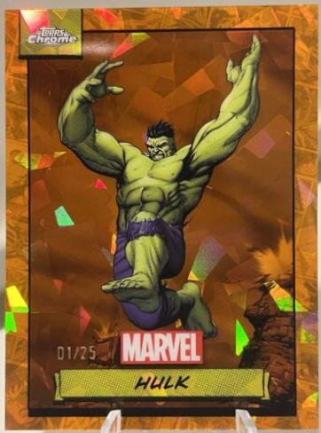 2024 Topps Chrome Hulk [Orange Refractor] #43 card