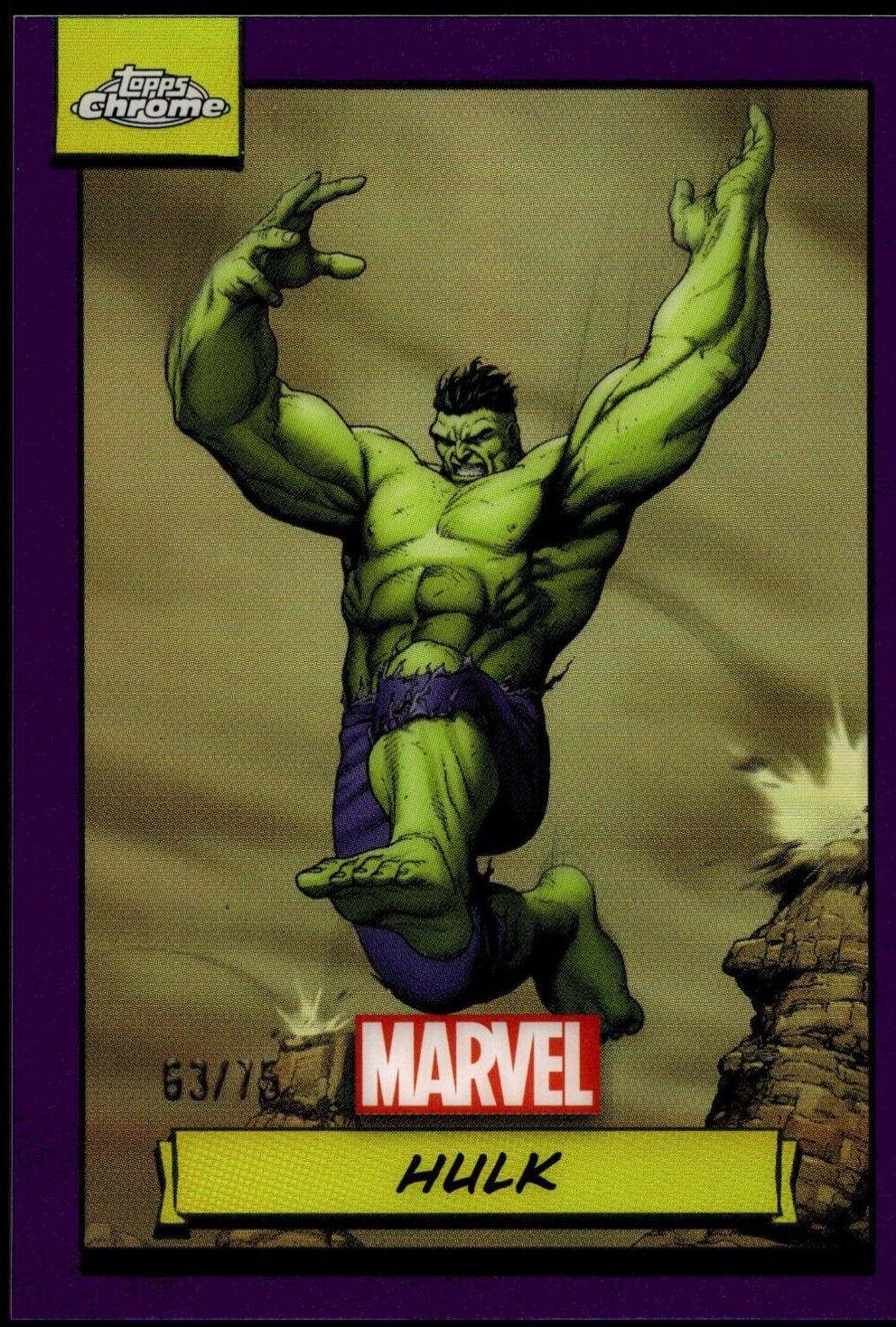 2024 Topps Chrome Hulk [Purple Refractor] #43 card