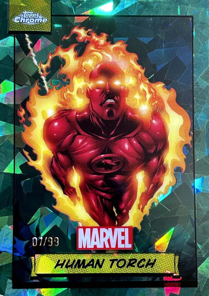 2024 Topps Chrome Human Torch [Green Sapphire] #24 card