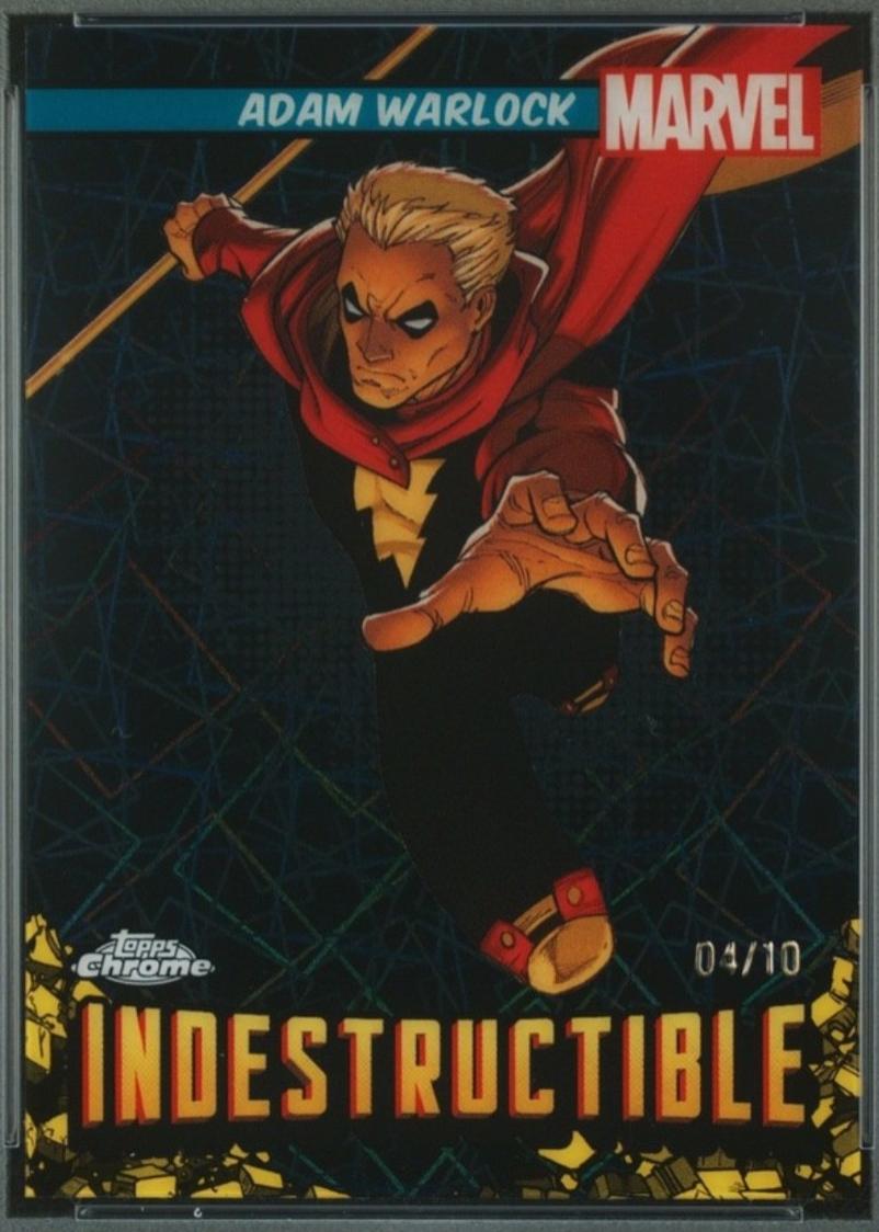 2024 Topps Chrome Indestructible Adam Warlock [Black Lazer] #I-7 card