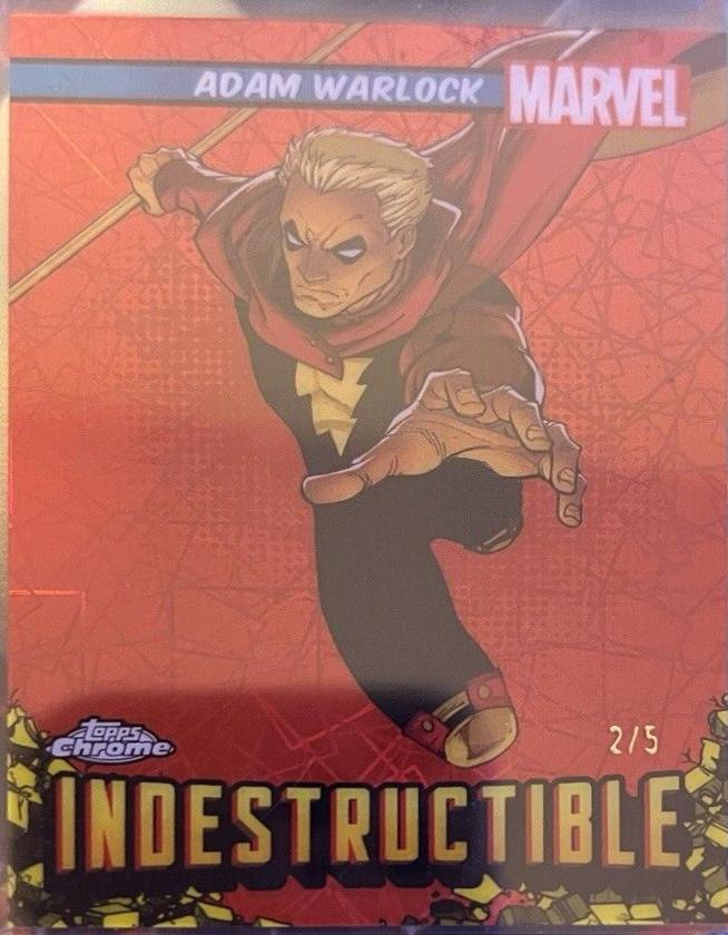 2024 Topps Chrome Indestructible Adam Warlock [Red Lazer] #I-7 card