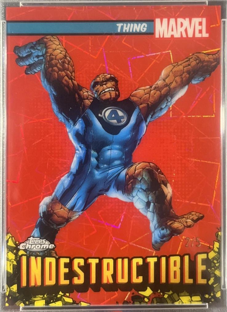 2024 Topps Chrome Indestructible Thing [Red Lazer] #I-9 card