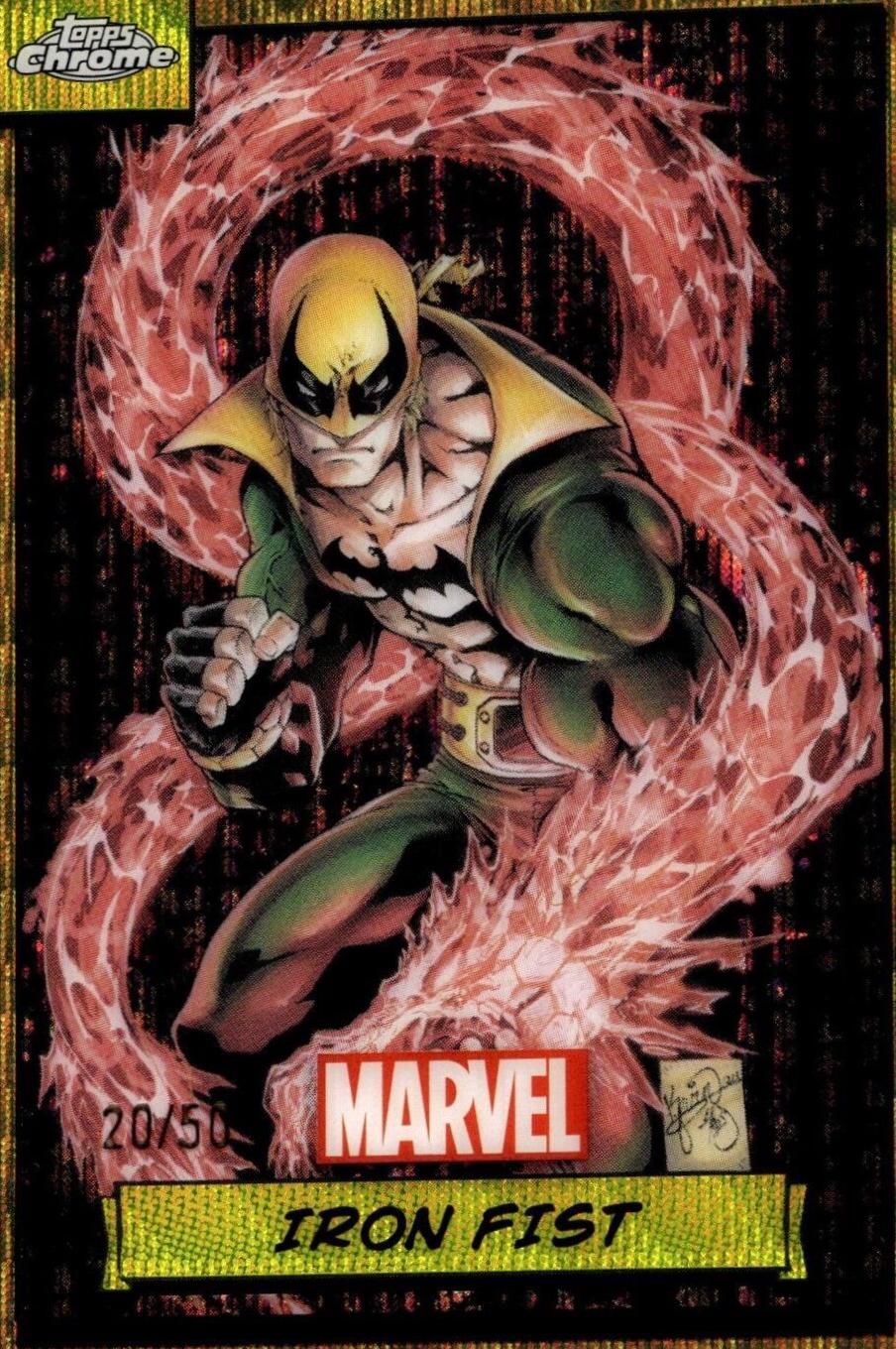 2024 Topps Chrome Iron Fist [Gold Wave] #55 card