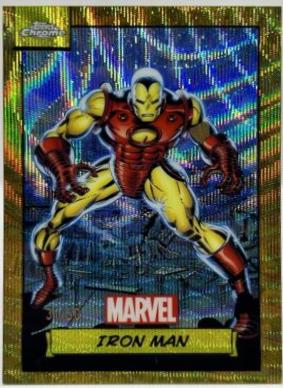 2024 Topps Chrome Iron Man [Gold Wave] #13 card