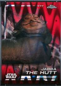 2024 Topps Chrome Jabba The Hutt [Dathomir Red Refractor] #118 card