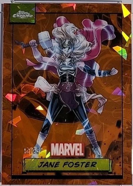 2024 Topps Chrome Jane Foster [Orange Sapphire] #22 card