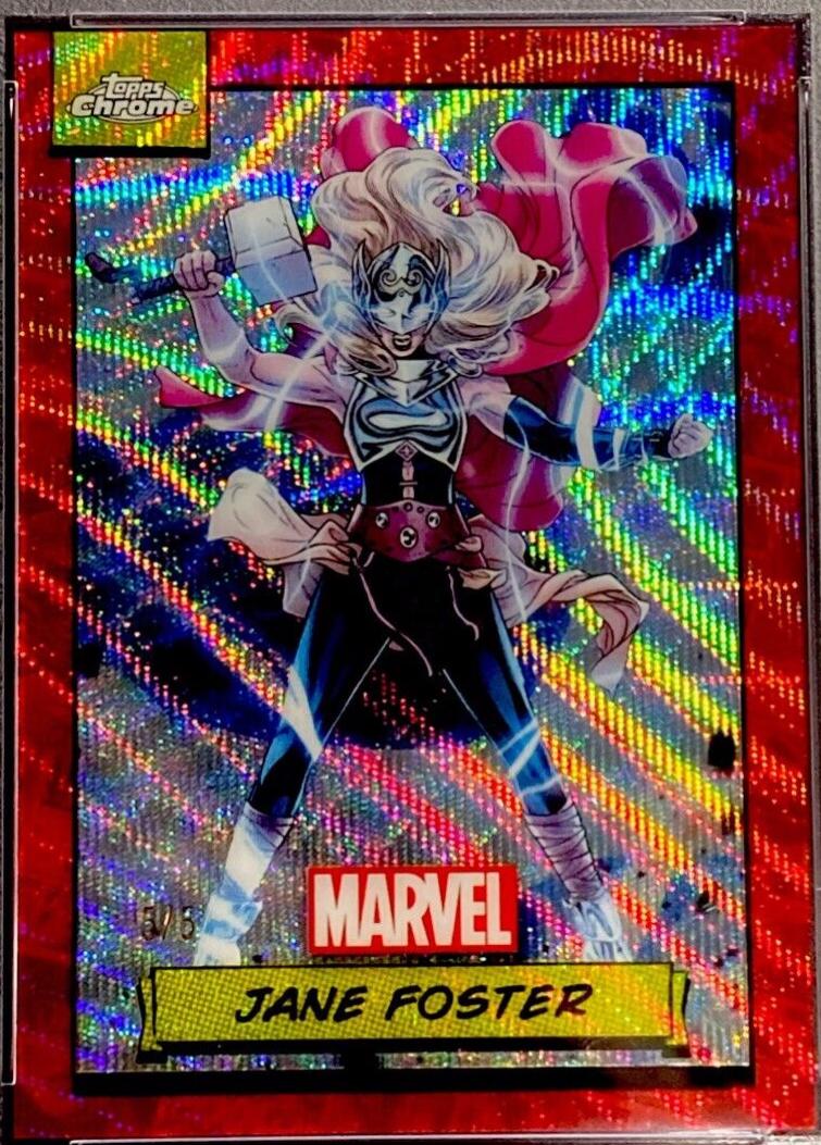 2024 Topps Chrome Jane Foster [Red Wave] #22 card