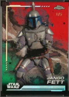 2024 Topps Chrome Jango Fett [Dathomir Red Refractor] #139 card