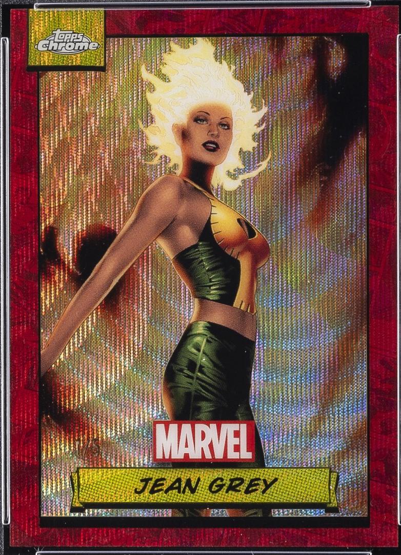 2024 Topps Chrome Jean Grey [Red Wave] #27 card