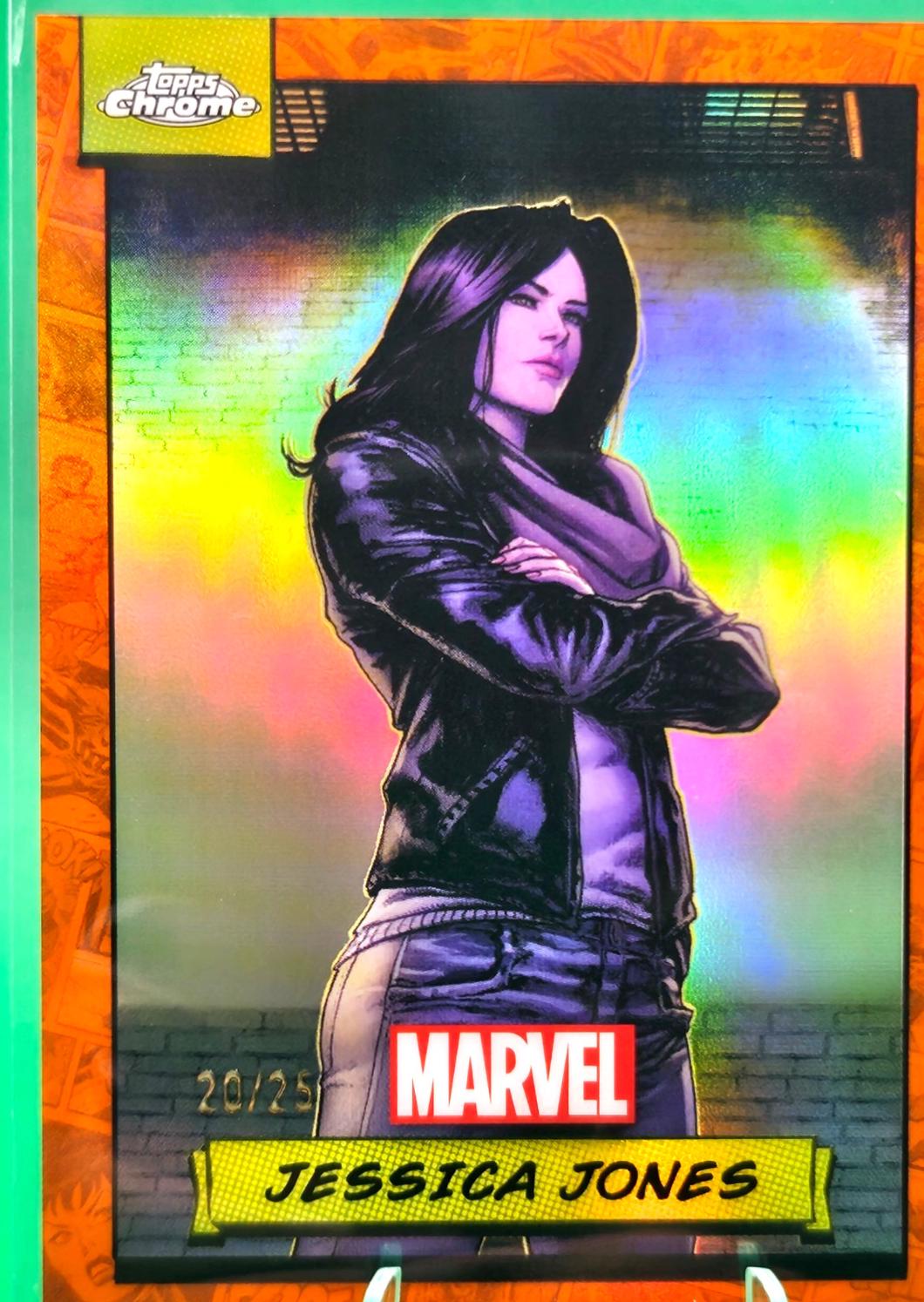 2024 Topps Chrome Jessica Jones [Orange Refractor] #120 card