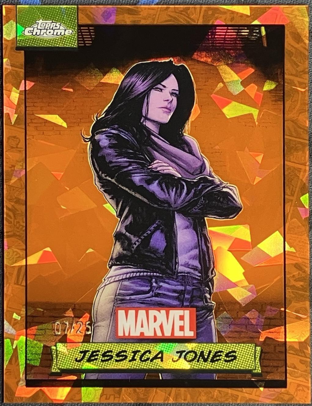 2024 Topps Chrome Jessica Jones [Orange Sapphire] #120 card