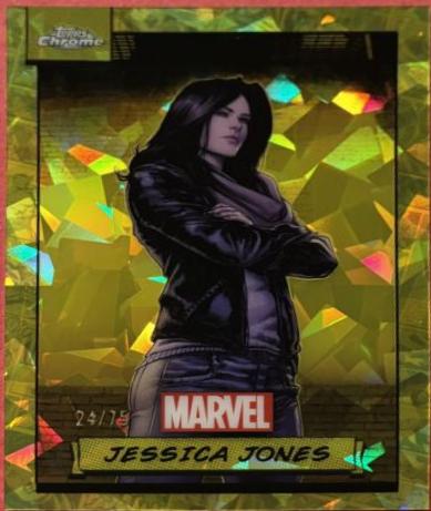 2024 Topps Chrome Jessica Jones [Yellow Sapphire] #120 card