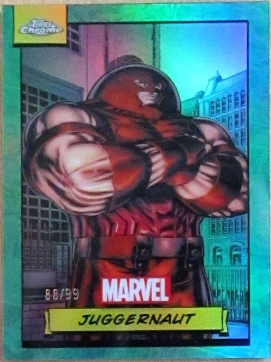 2024 Topps Chrome Juggernaut [Green Refractor] #6 card