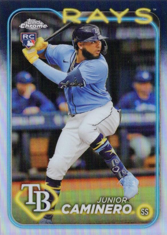 2024 Topps Chrome Junior Caminero [Refractor] #213 card