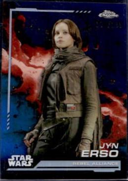 2024 Topps Chrome Jyn Erso [Aqua Refractor] #119 card
