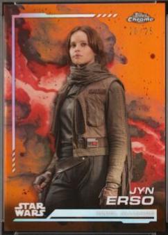 2024 Topps Chrome Jyn Erso [Orange Refractor] #119 card