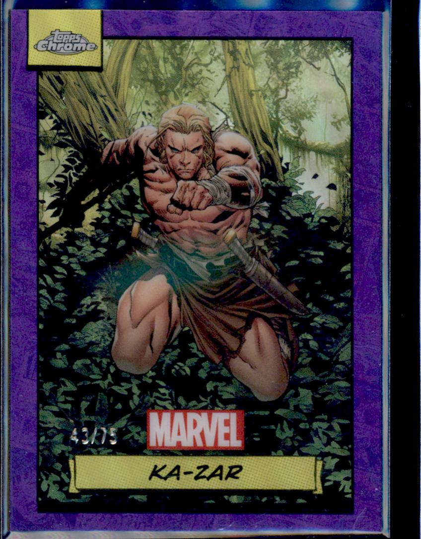 2024 Topps Chrome Ka-zar [Purple Refractor] #127 card