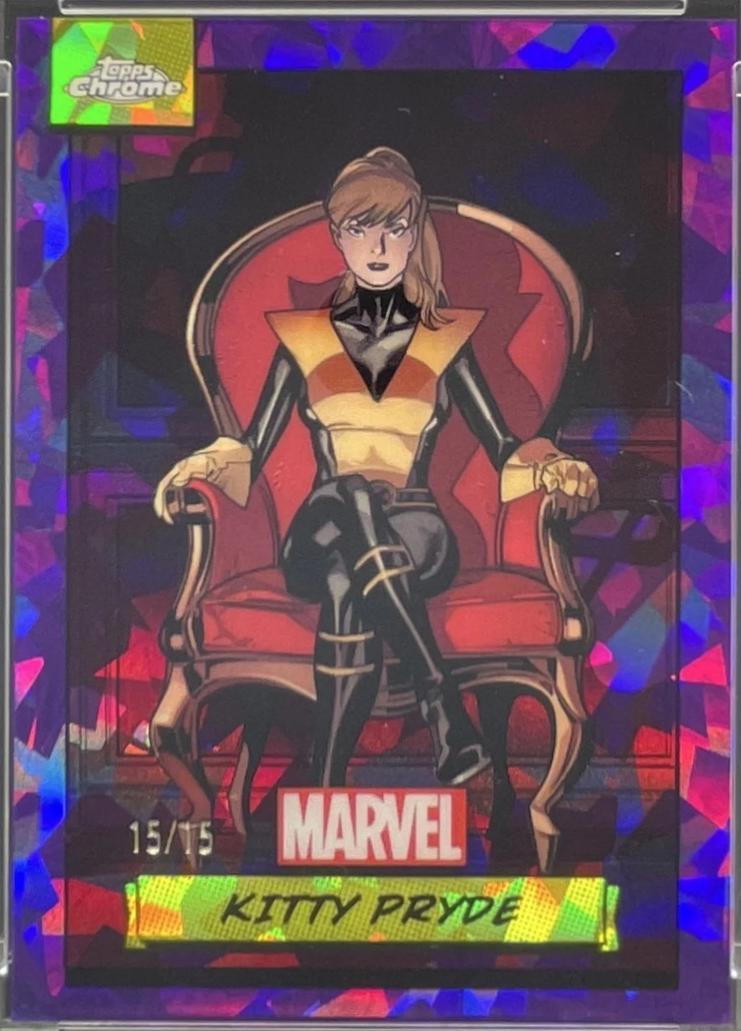 2024 Topps Chrome Kitty Pryde [Purple Sapphire] #95 card