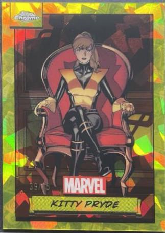 2024 Topps Chrome Kitty Pryde [Yellow Sapphire] #95 card