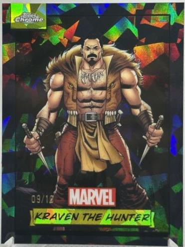 2024 Topps Chrome Kraven The Hunter [Black Sapphire] #136 card