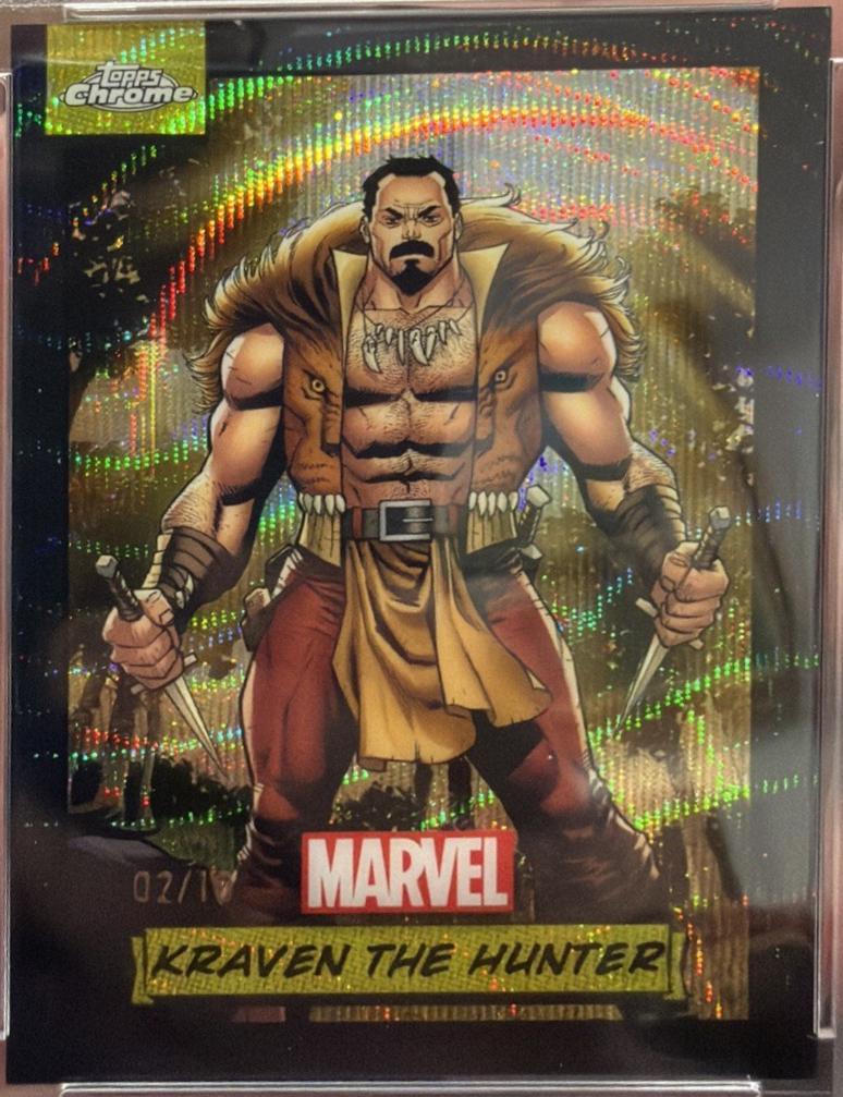 2024 Topps Chrome Kraven The Hunter [Black Wave] #136 card
