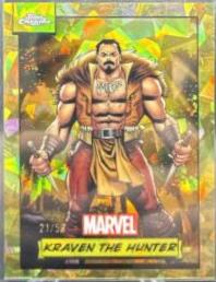 2024 Topps Chrome Kraven The Hunter [Gold Sapphire] #136 card