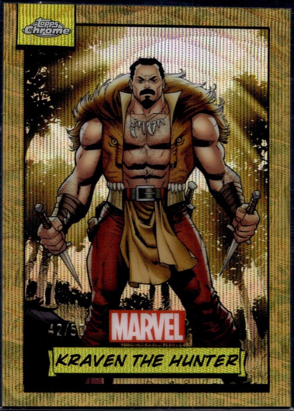 2024 Topps Chrome Kraven The Hunter [Gold Wave] #136 card
