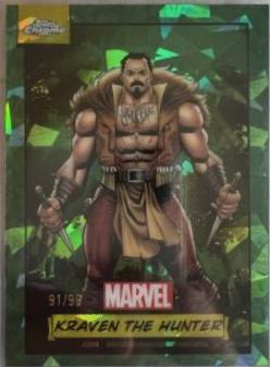 2024 Topps Chrome Kraven The Hunter [Green Refractor] #136 card
