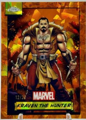 2024 Topps Chrome Kraven The Hunter [Orange Sapphire] #136 card