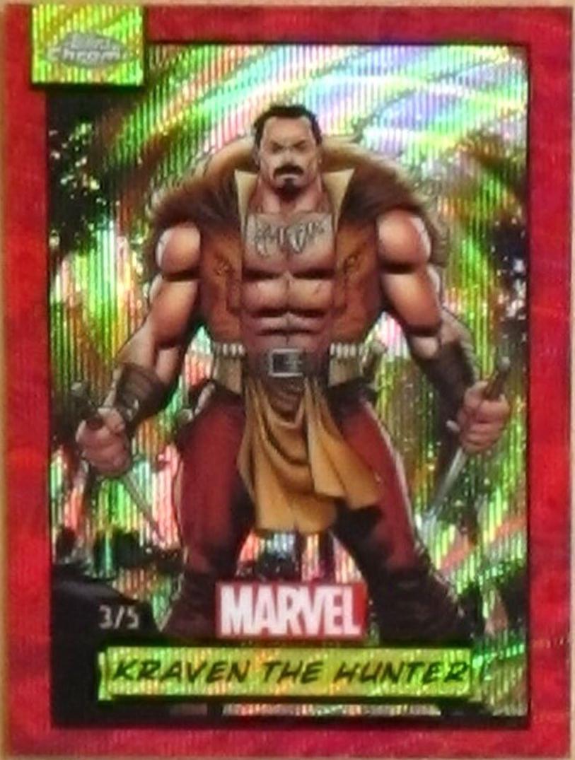 2024 Topps Chrome Kraven The Hunter [Red Wave] #136 card