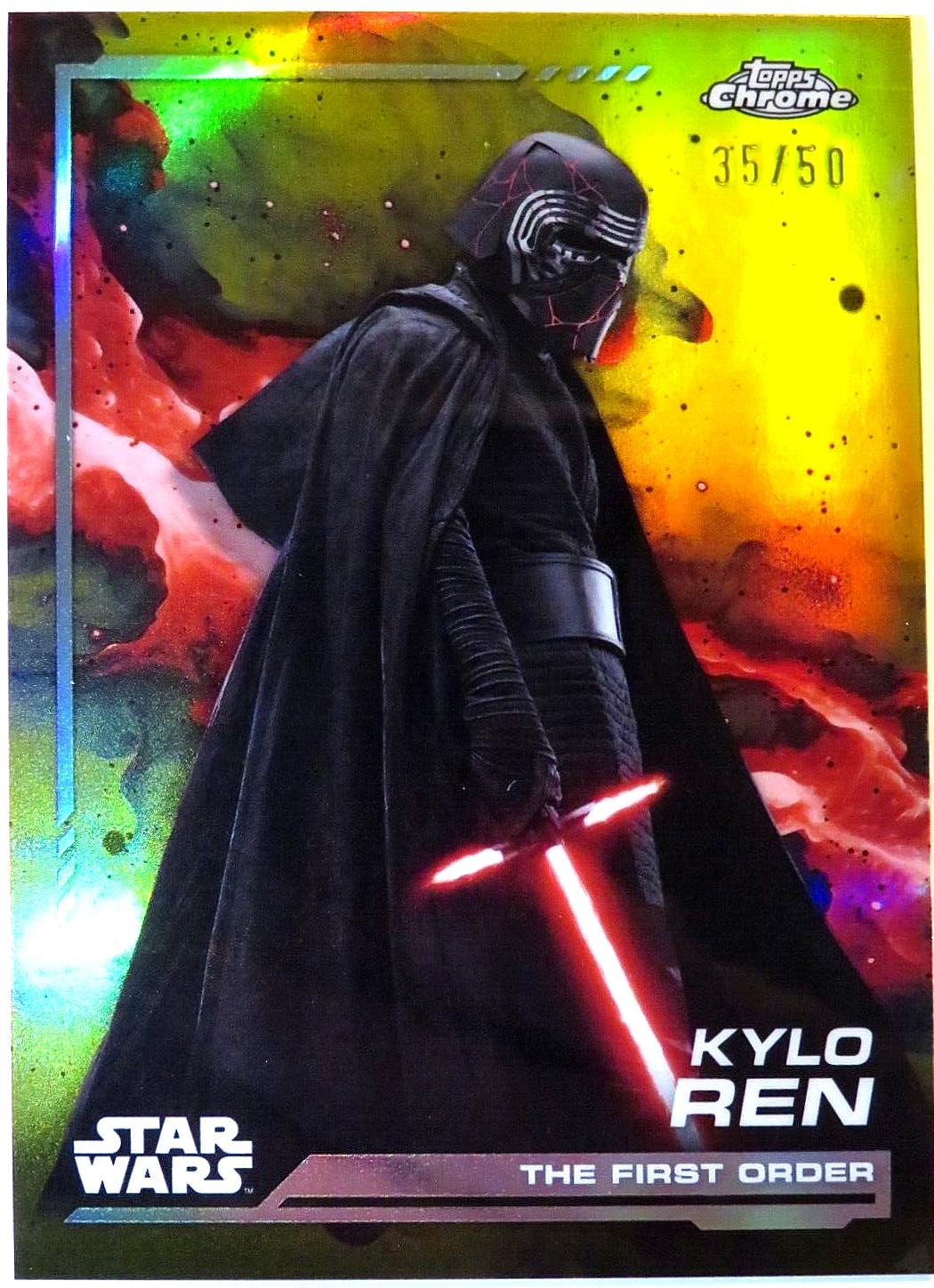 2024 Topps Chrome Kylo Ren [Gold Refractor] #115 card