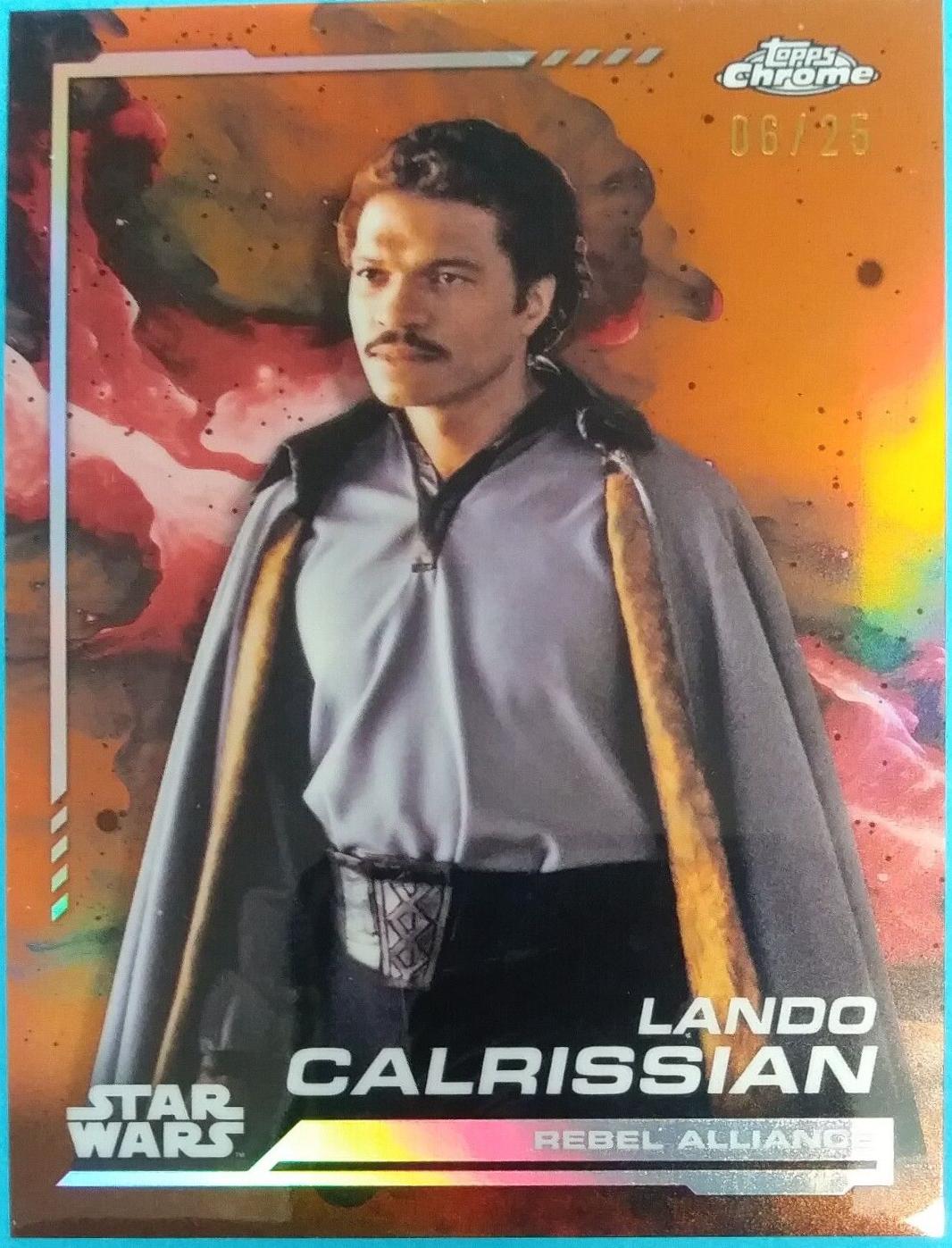 2024 Topps Chrome Lando Calrissian [Orange Refractor] #106 card
