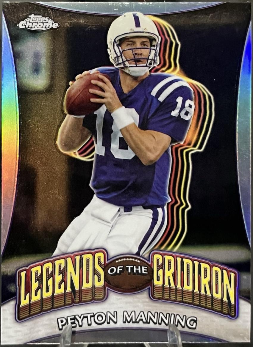 2024 Topps Chrome Legends of the Gridiron Peyton Manning [Refractor] #LOG-2 card